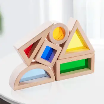 6 Шт. Строительная игрушка, игра в штабелирование, красочный креатив для ребенка