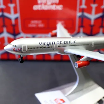 Отлитый под давлением 1/400 British Virgin Atlantic Сплав, имитирующий Авиалайнер Boeing A340-300, классическая коллекция для взрослых, статический дисплей, подарок