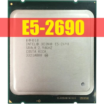 Процессор Intel Xeon E5 2690 E5-2690 Восьмиядерный процессор 2.9G SROL0 C2 LGA2011 CPU 100% работает должным образом ПК Сервер Настольный процессор
