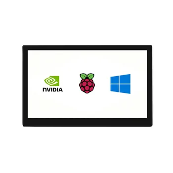 Поддержка различных устройств и систем Raspberry Pi 4/3 с 10,1-дюймовым QLED-сенсорным дисплеем с квантовыми точками 1280 × 720 G + G Панель из закаленного стекла