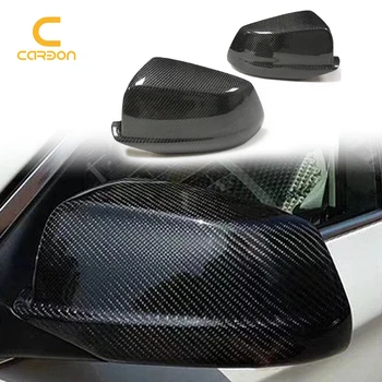 Крышка зеркала заднего вида автомобиля, боковое крыло, защитные накладки на раму, отделка из углеродного волокна для BMW 5 серии F10 2011-2013