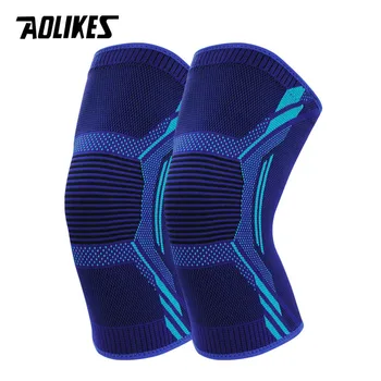 AOLIKES 1 пара наколенников от боли в колене, компрессионный рукав для колена для мужчин и женщин, поддержка колена при беге, поднятии тяжестей