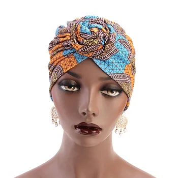 Новые Африканские Шляпки для Женщин, Богемные Этнические Внутренние Хиджабы для Шапки, Мусульманский Тюрбан, Шапки, Индийский Арабский Женский Головной Платок