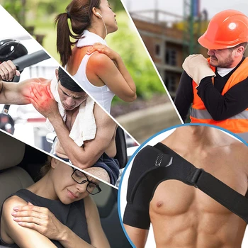 новый Регулируемый Бандаж для поддержки левого/правого плеча, Защита Плечевого пояса От боли в суставах, Спортивное оборудование для тренировок